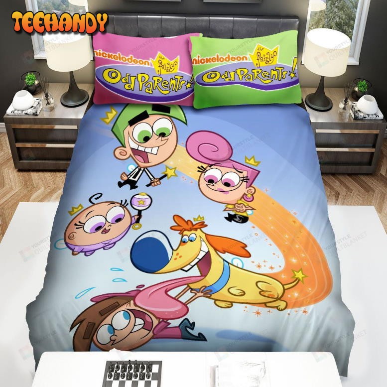 Fairly Odd Parents Sparky Licks Timmy Turner Bedding Set