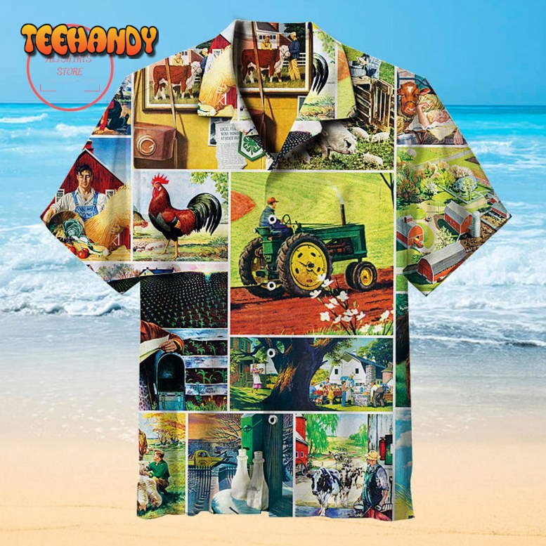 Farmland Collage Hawaiian Shirt