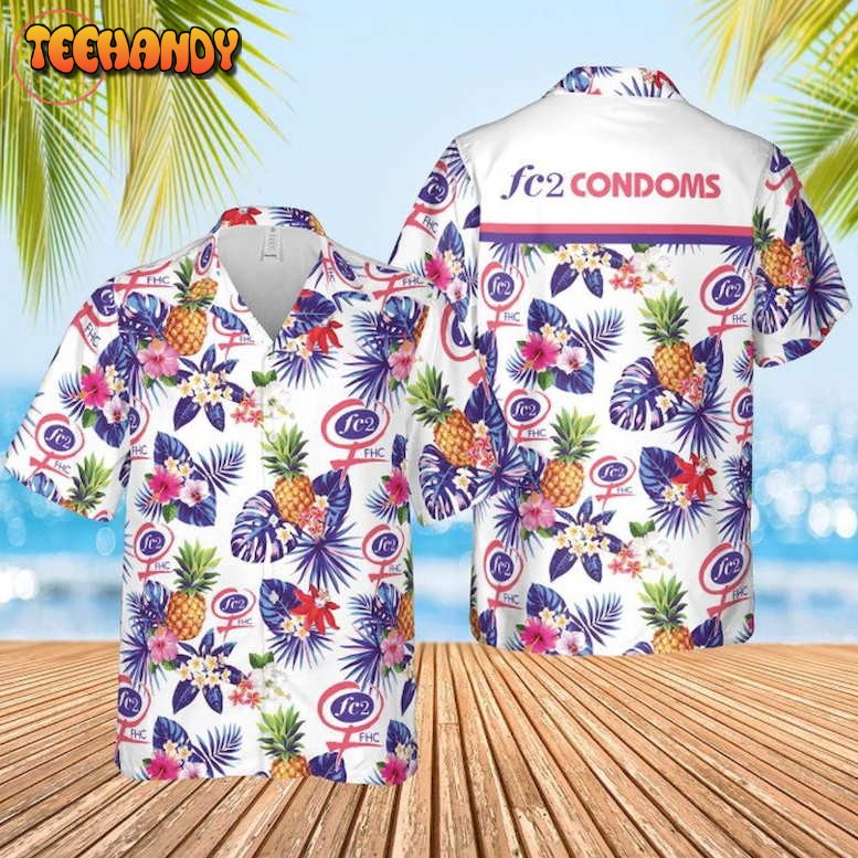 FC2 Condoms Hawaiian Shirt and Shorts