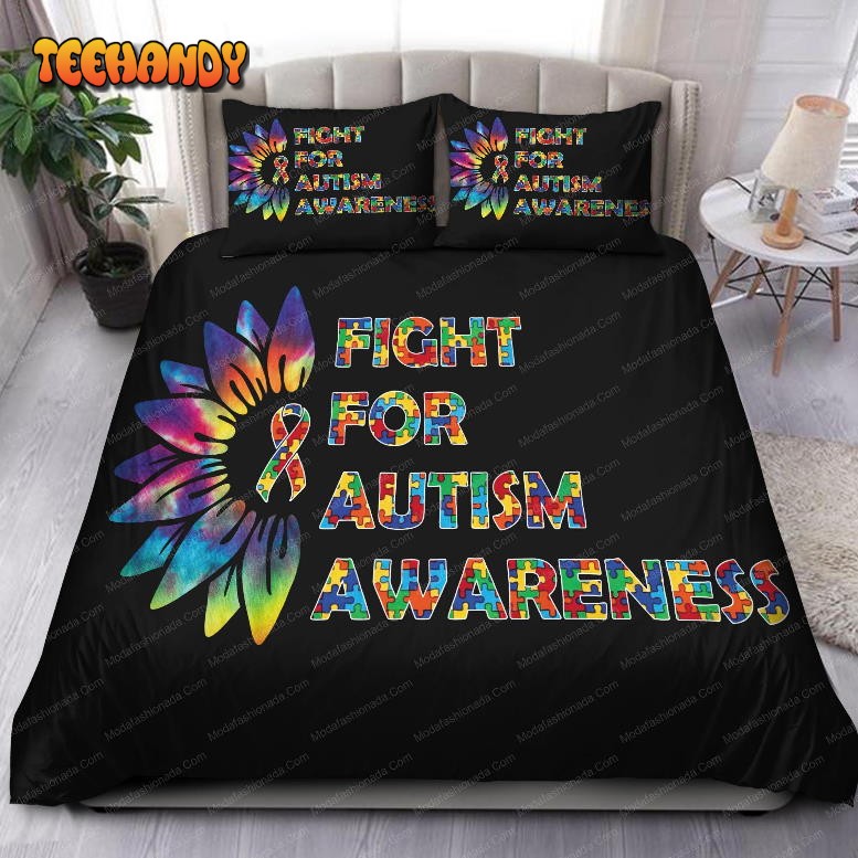 Fight For Autism Awareness Bedding Set