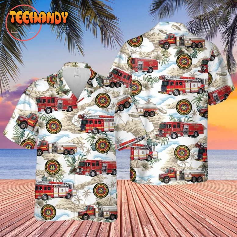 Florida Jacksonville Fire and Rescue Department Hawaiian Shirt