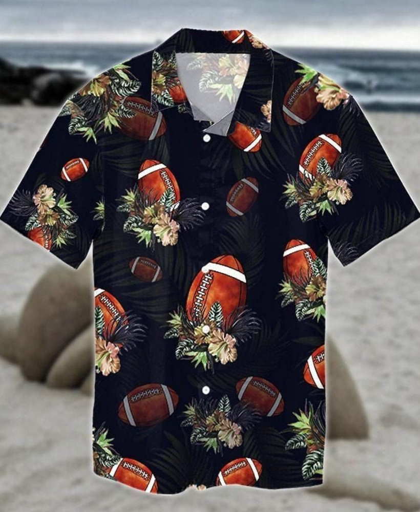 Football Cup Tropical Hawaiian Shirt