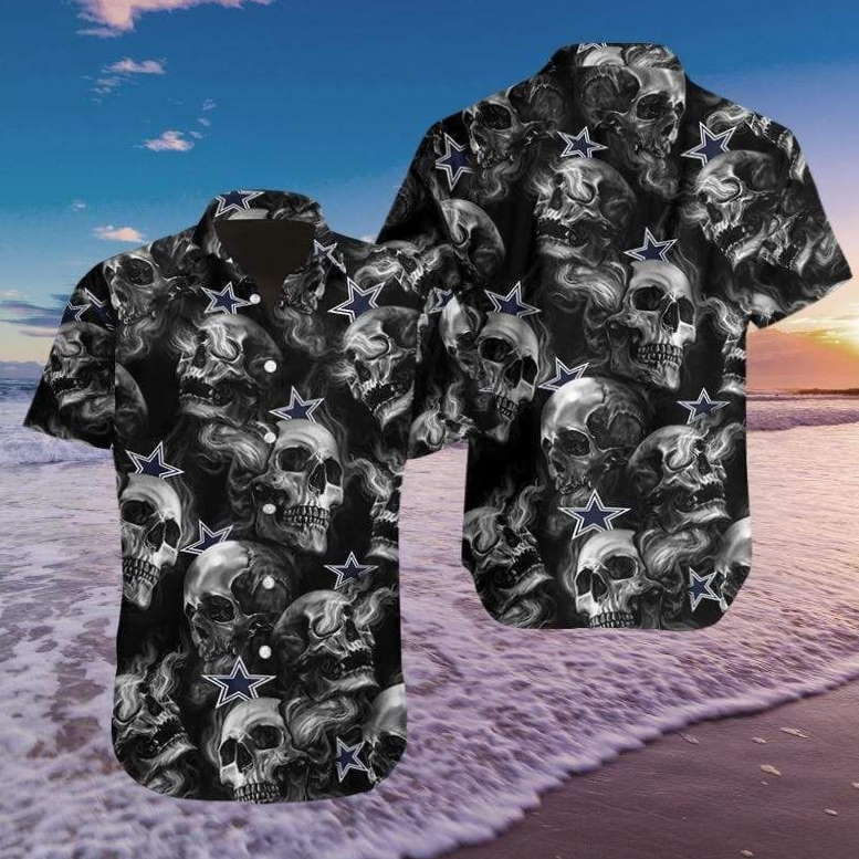 Football Skull Hawaiian Shirt