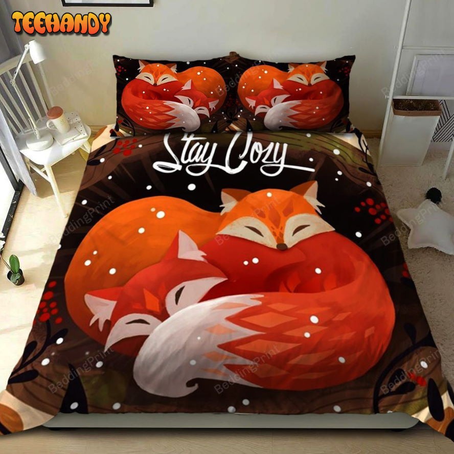 Fox Stay Cozy Bedding Set