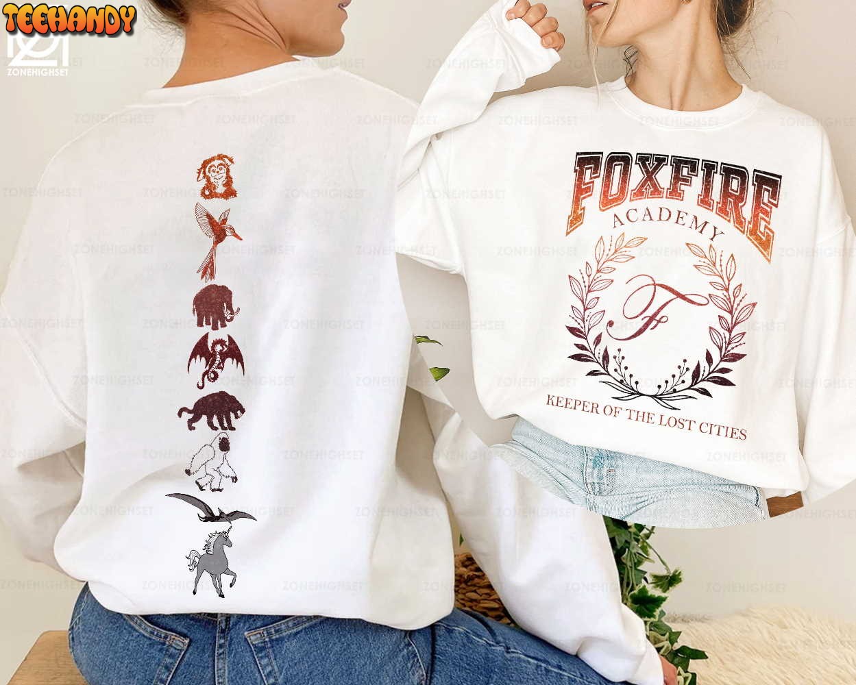 Foxfire Academy Sweatshirt, Lost Cities Keeper Of The Lost Cities Symbols Shirt