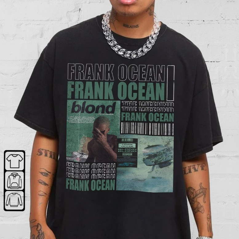 Frank Ocean Streetwear Gifts Shirt V2 Hip Hop 90s Vintage Retro Graphic T-Shirt