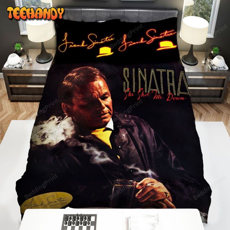 Frank Sinatra Album Cover She Shot Me Down Bedding Set