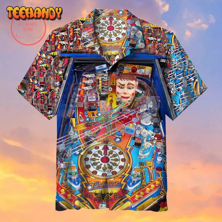 Funhouse Pinball Machine Hawaiian Shirt