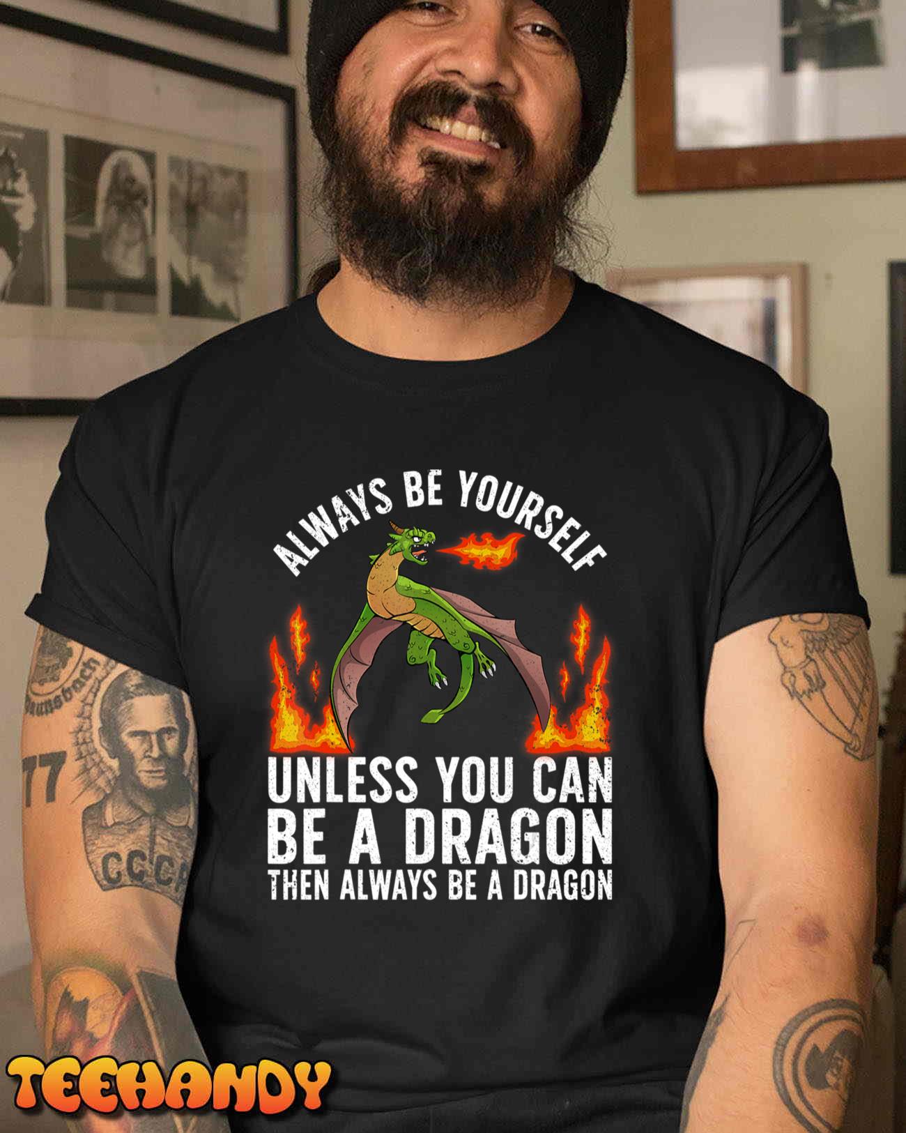 Funny Dragon Design For Men Women Kids Fantasy Dragon Lover T-Shirt