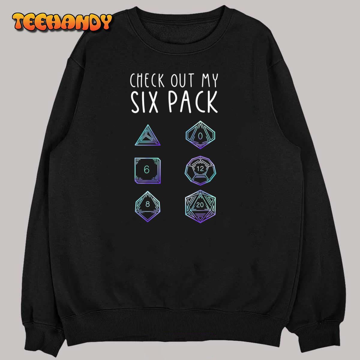 Funny Gamer Tshirt, Nerdy Gamer Tee, Check Out Six Pack T-Shirt