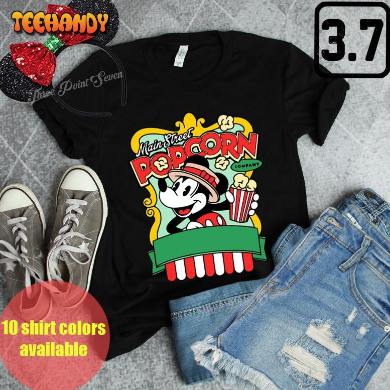 Funny Popcorn T- shirt, Mainstreet Popcorn Disney Snack Shirt