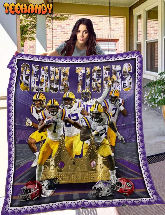 Geaux Tigers 3D Customized Quilt Blanket