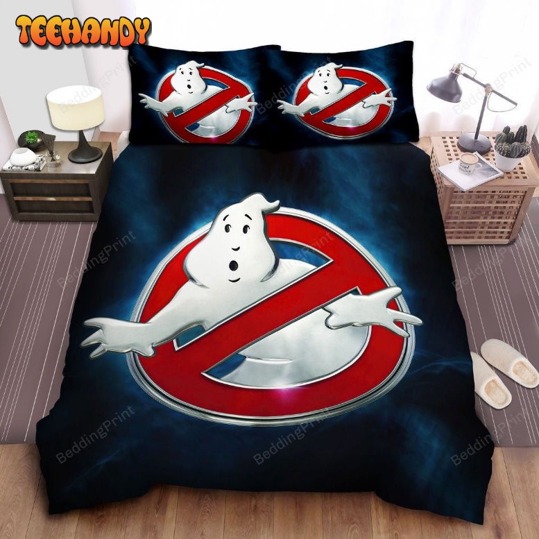 Ghostbusters Sign Digital Illustration Bed Sheets