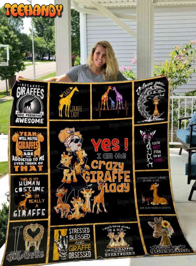 Giraffe Lady 3D Quilt Blanket