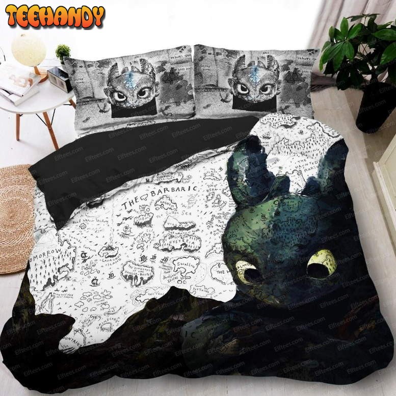 Glorious Night Fury White Toothless Bedding Sets