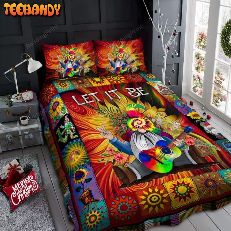 Gnome Hippie Let It Be Bedding Sets