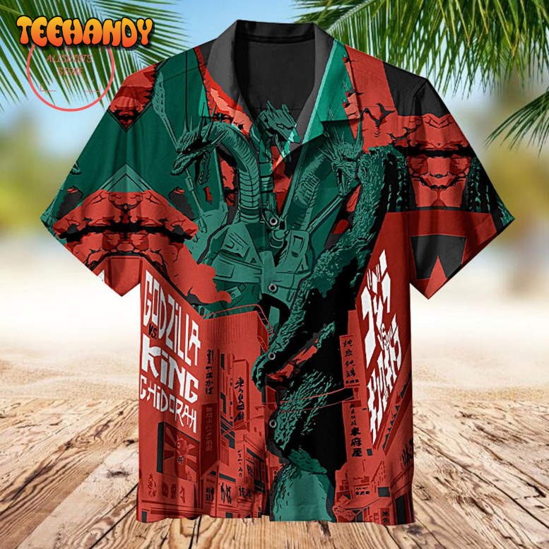 Godzilla vs King Ghidorah Hawaiian Shirt