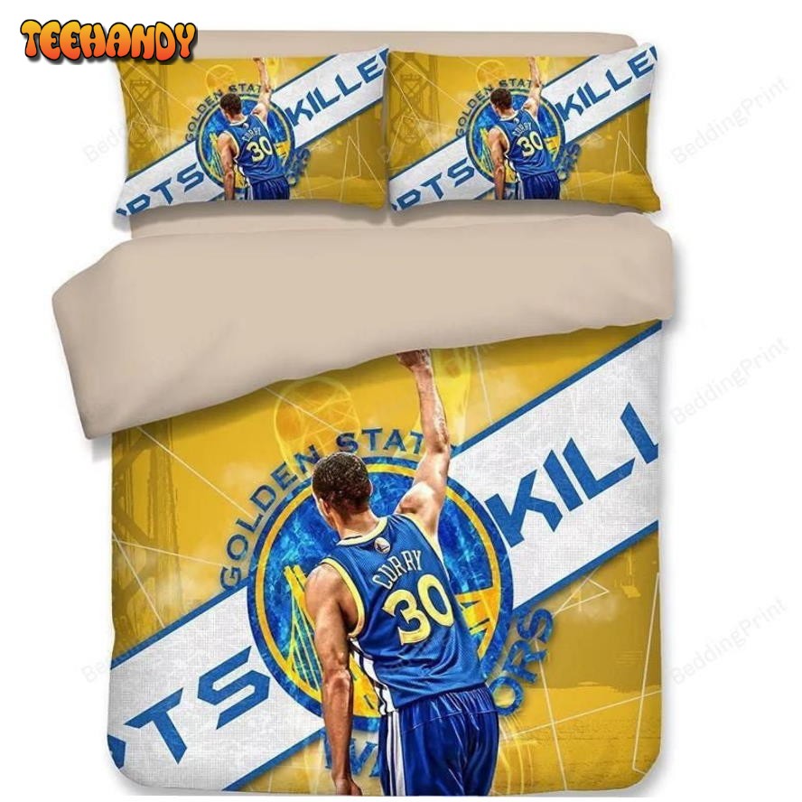 Golden State Warriors Stephen Curry Basketbal Bedding Set