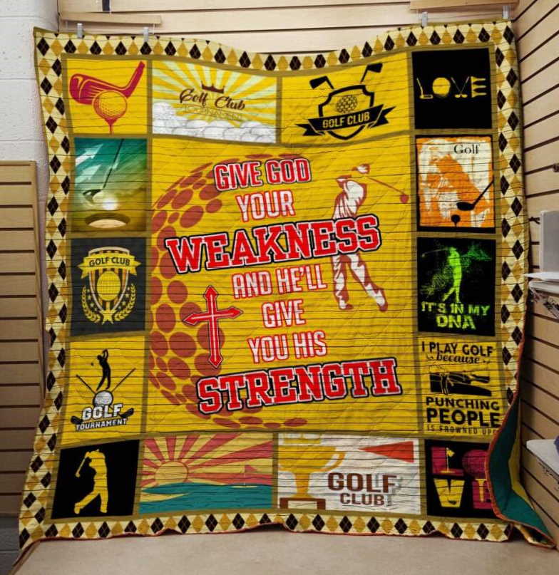 Golf Clup 3D Customized Quilt Blanket