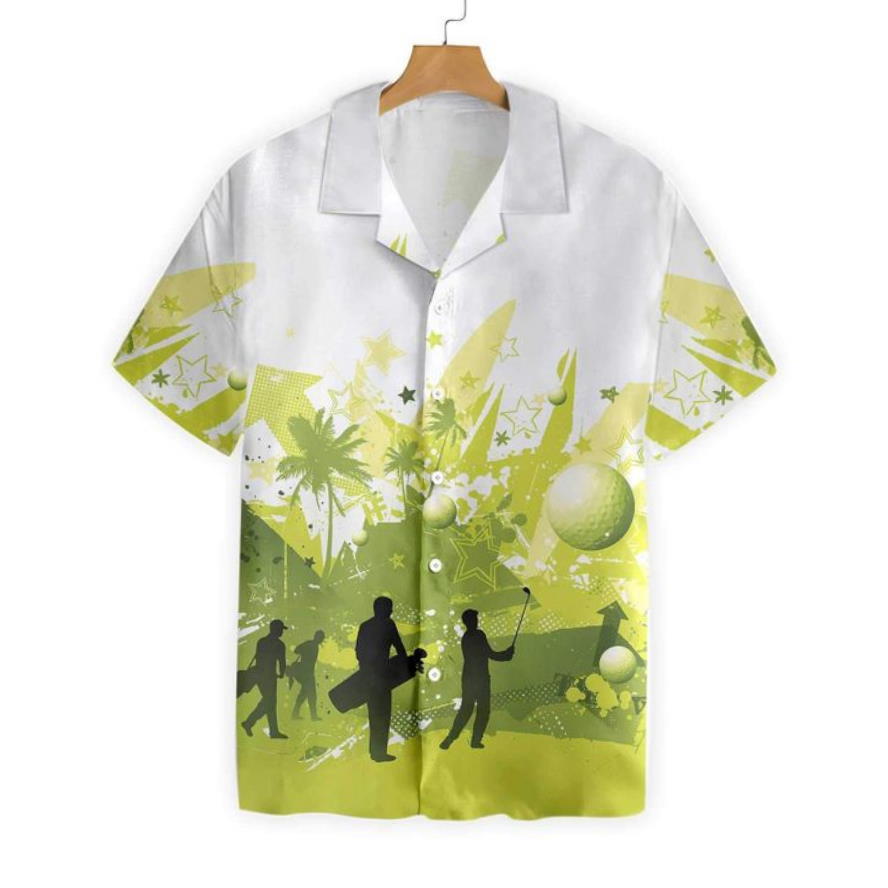 Golf Stock Illustration Hawaiian Shirt