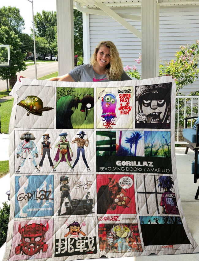 Gorillaz Singles Albums 3D Customized Quilt Blanket