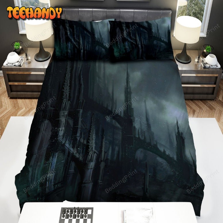 Gothic Architectural Castle Digital Artwork Bedding Set