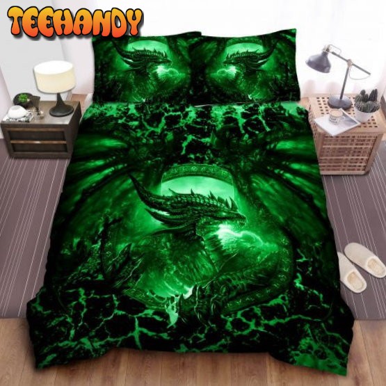 Green Dragon Art Bedding Sets