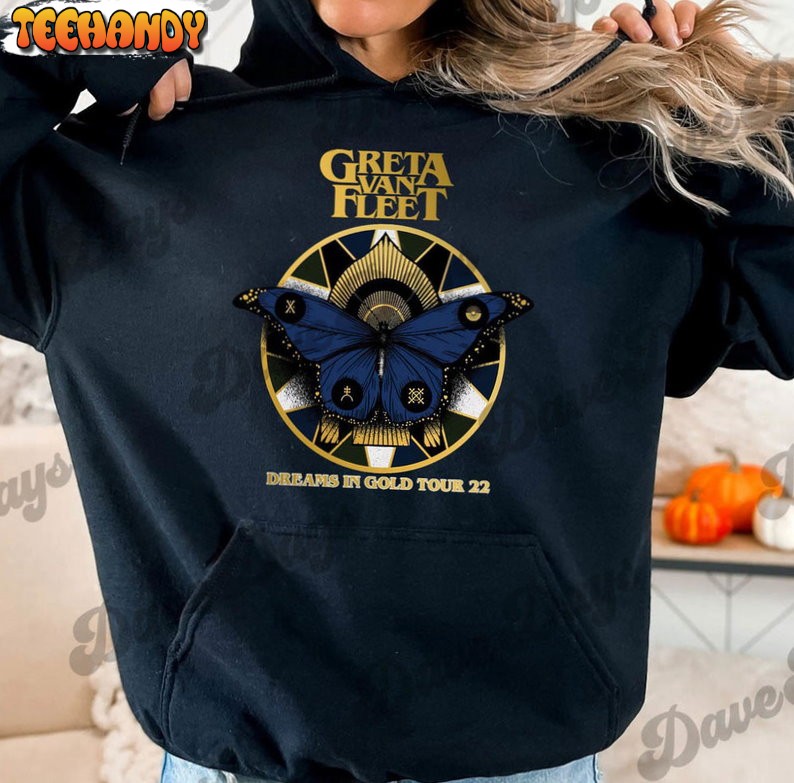 Greta Van Fleet Rock Band Shirt, Dream In Gold Unisex T Shirt Hoodie