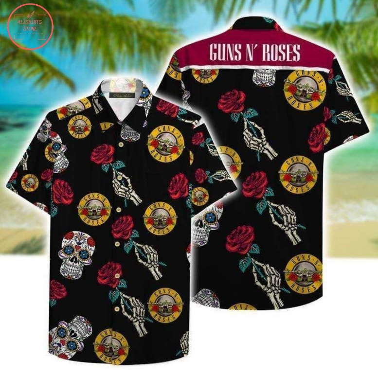 Guns N Roses Aloha Hawaiian Shirts