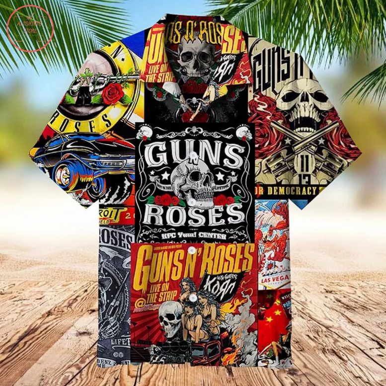 Guns N Roses Creative collage Hawaiian Shirt