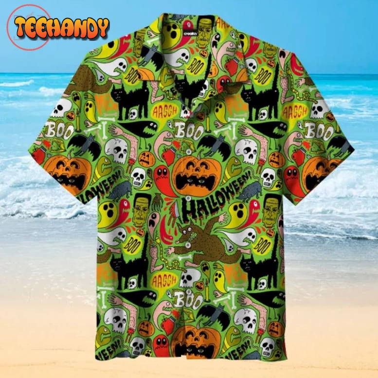 Halloween pattern Hawaiian Shirt