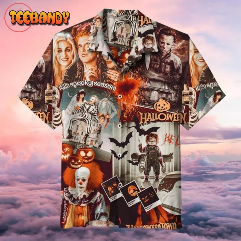 Halloween Printing Hawaiian Shirt