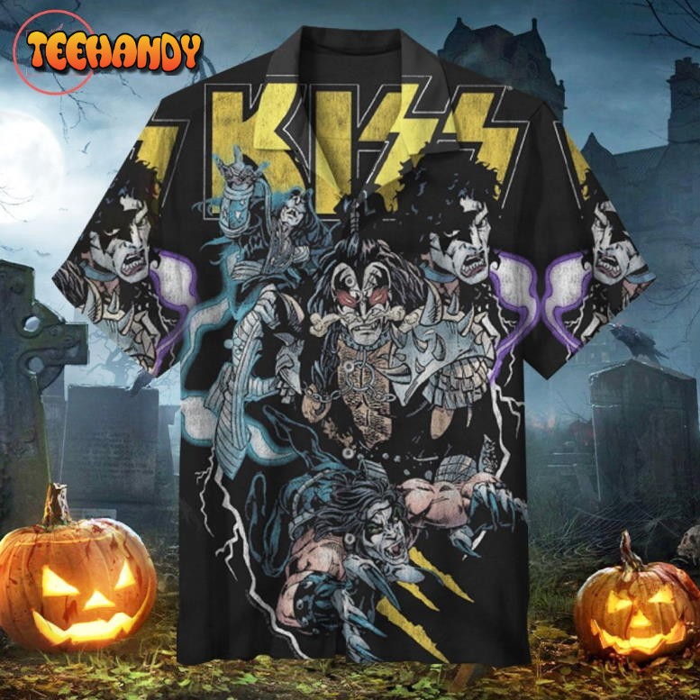 Halloween Series Kiss Hawaiian Shirt