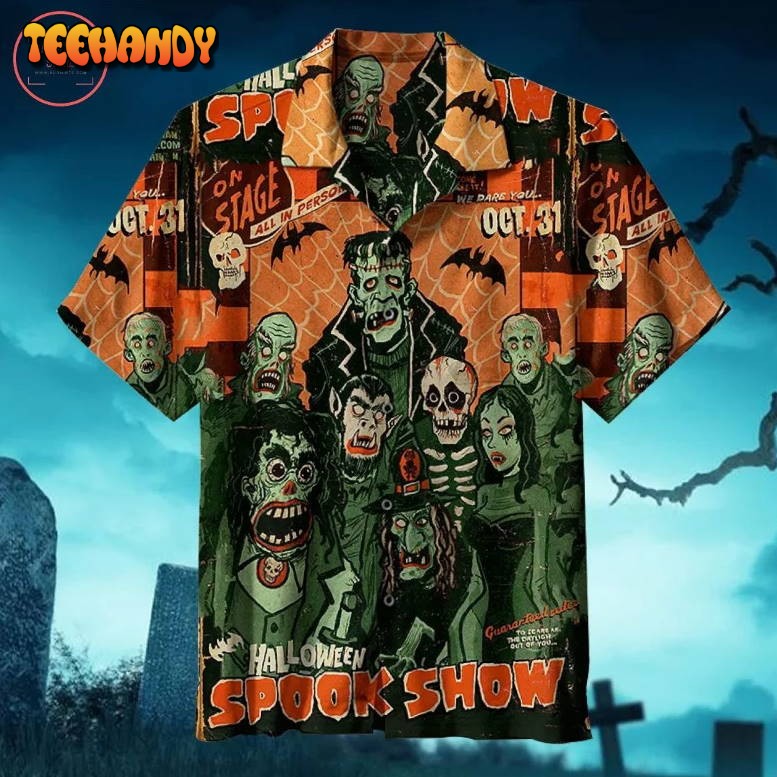 Halloween Spook Show Hawaiian Shirts