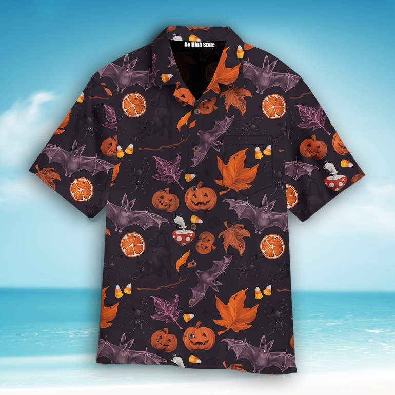 Halloween Spooky Pumpkin Hawaiian Shirt For Man And Woman