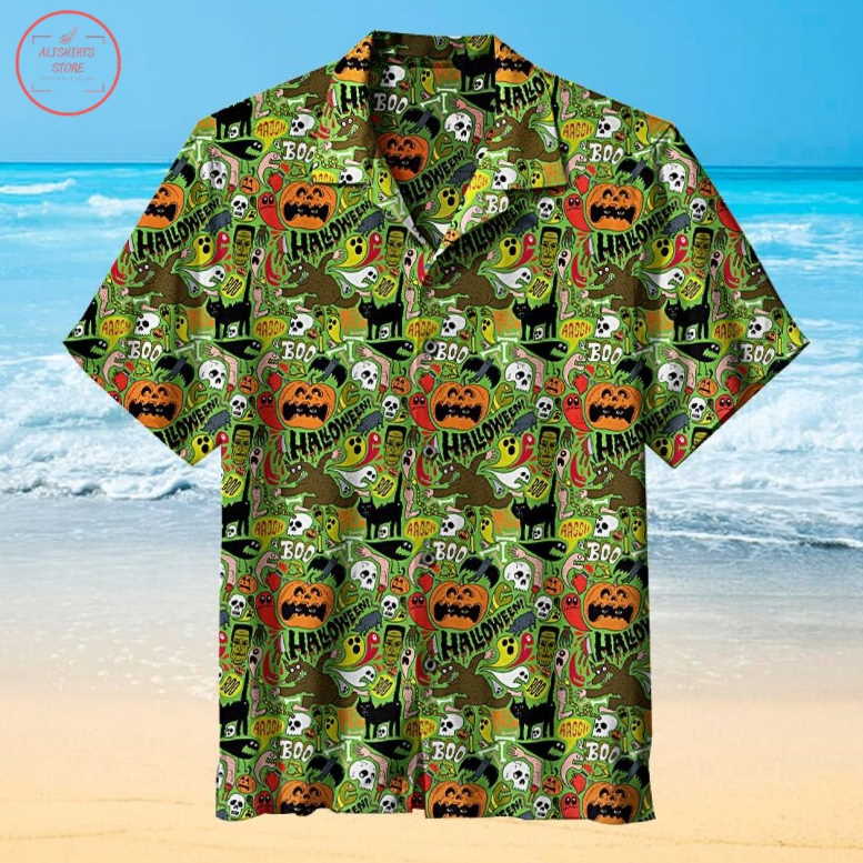 Halloween Theme Hawaiian Shirt