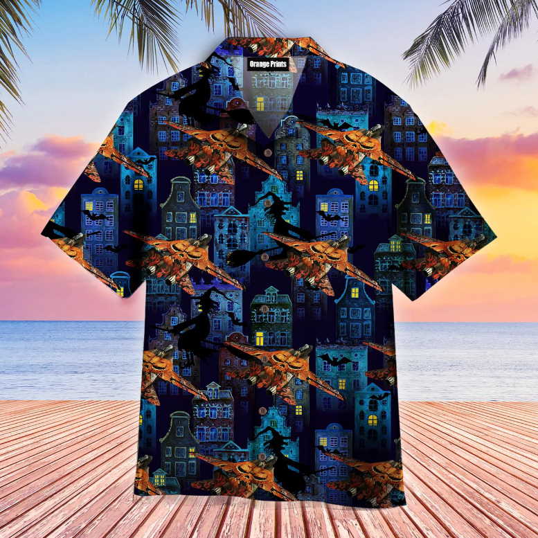 Halloween Witch Hawaiian Shirt