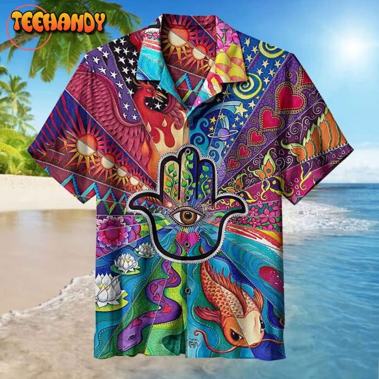 Hamsa Art Hawaiian Shirt