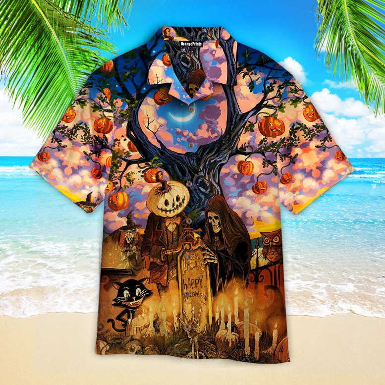 Happy Halloween Pumpkin Hawaiian Shirt