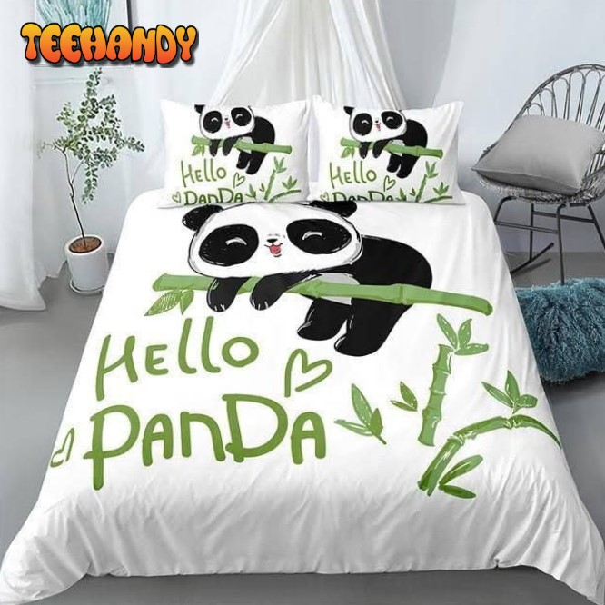 Hello Panda From The Bamboo Bedding Set