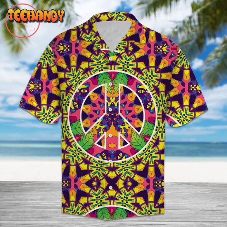 Hippie Peace Freaks Cats Hawaiian Shirt