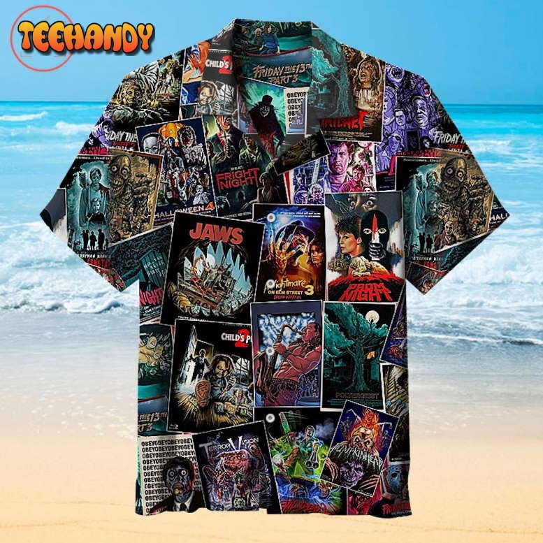 Horror Movie Characters Hawaiian Shirt