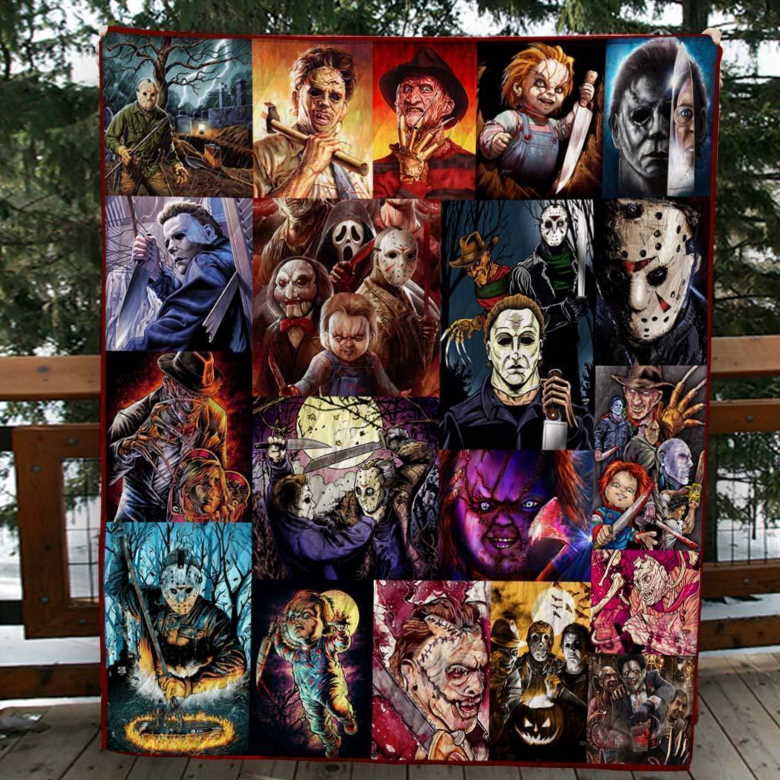 Horror Movies 3D Customized Quilt Blanket