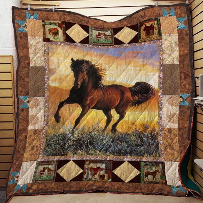 Horse 3D Quilt Blanket