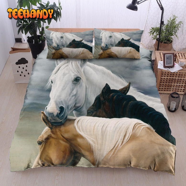 Horses Bed Sheets Duvet Cover Bedding Set