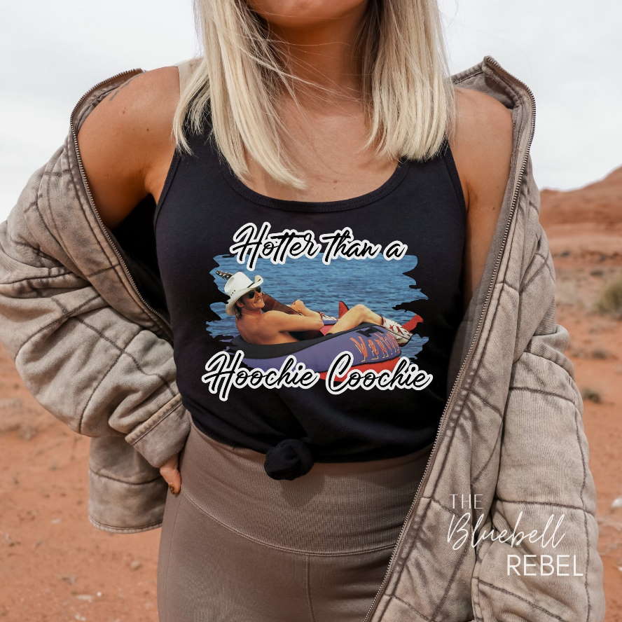 Hotter Than Hoochie Coochie Country Music Tank Top