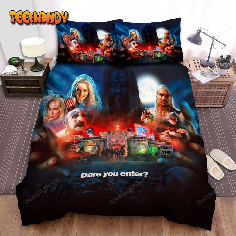 House Of Corpses Dare You Enter Movie Poster Bedding Set