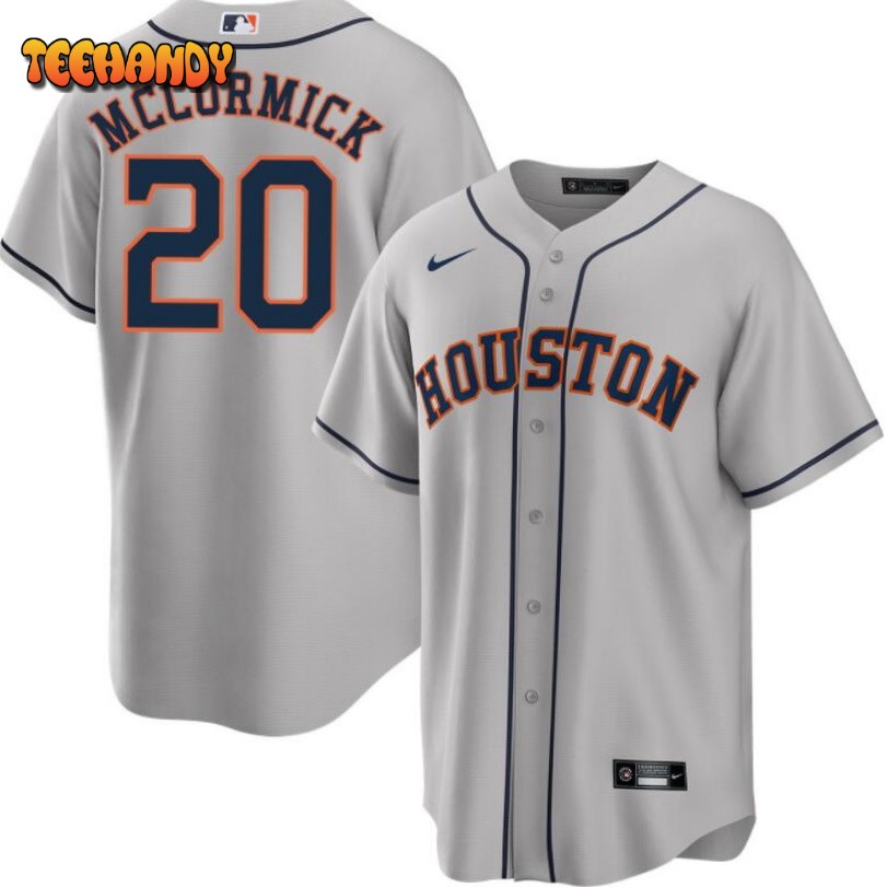 Houston Astros Chas McCormick Gray Road Replica Jersey