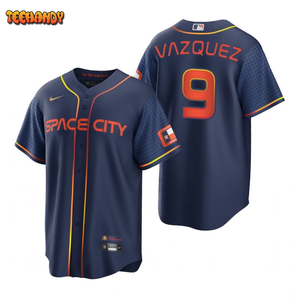 Houston Astros Christian Vazquez Navy 2022 City Connect Replica Jersey