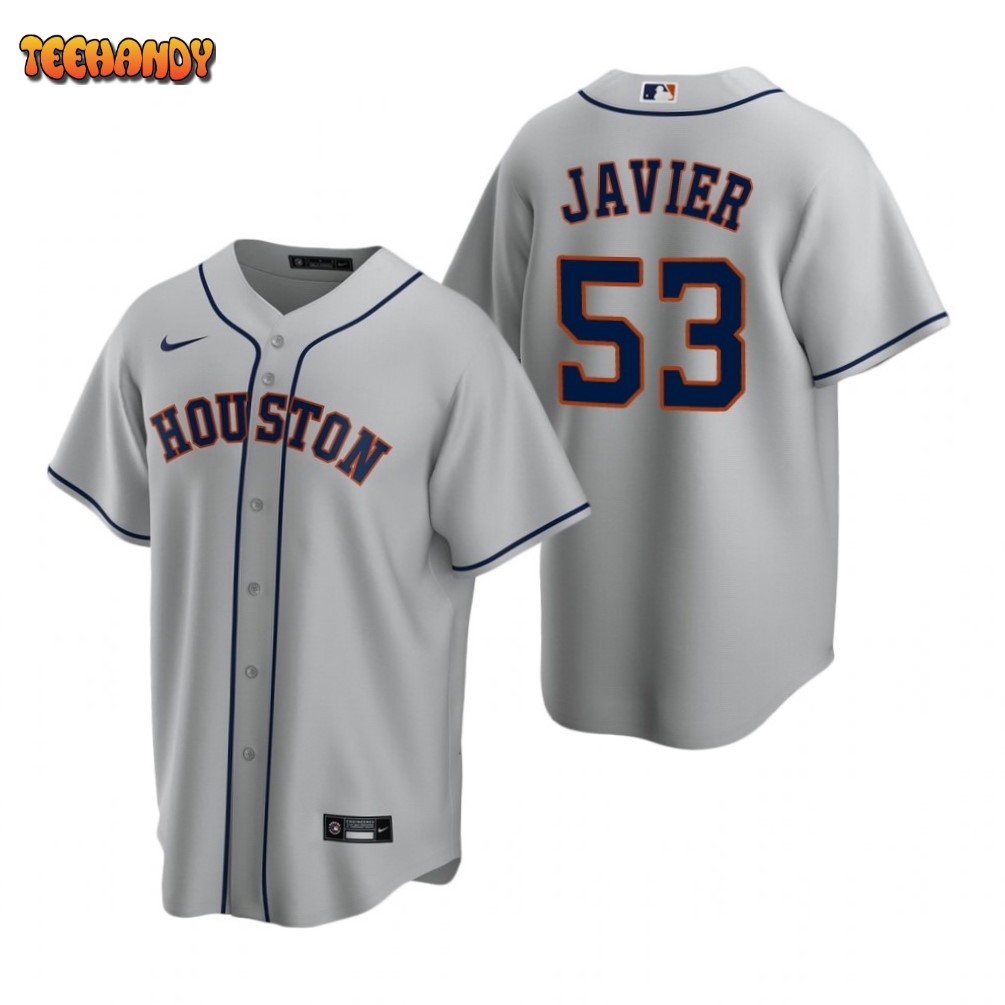 Houston Astros Cristian Javier Gray Road Replica Jersey